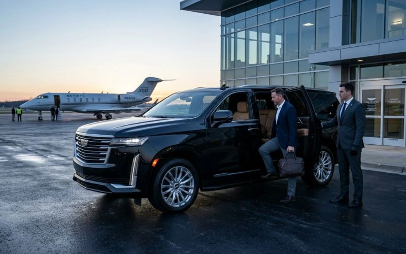 Luxury SUV for executive airport transportation in Columbus